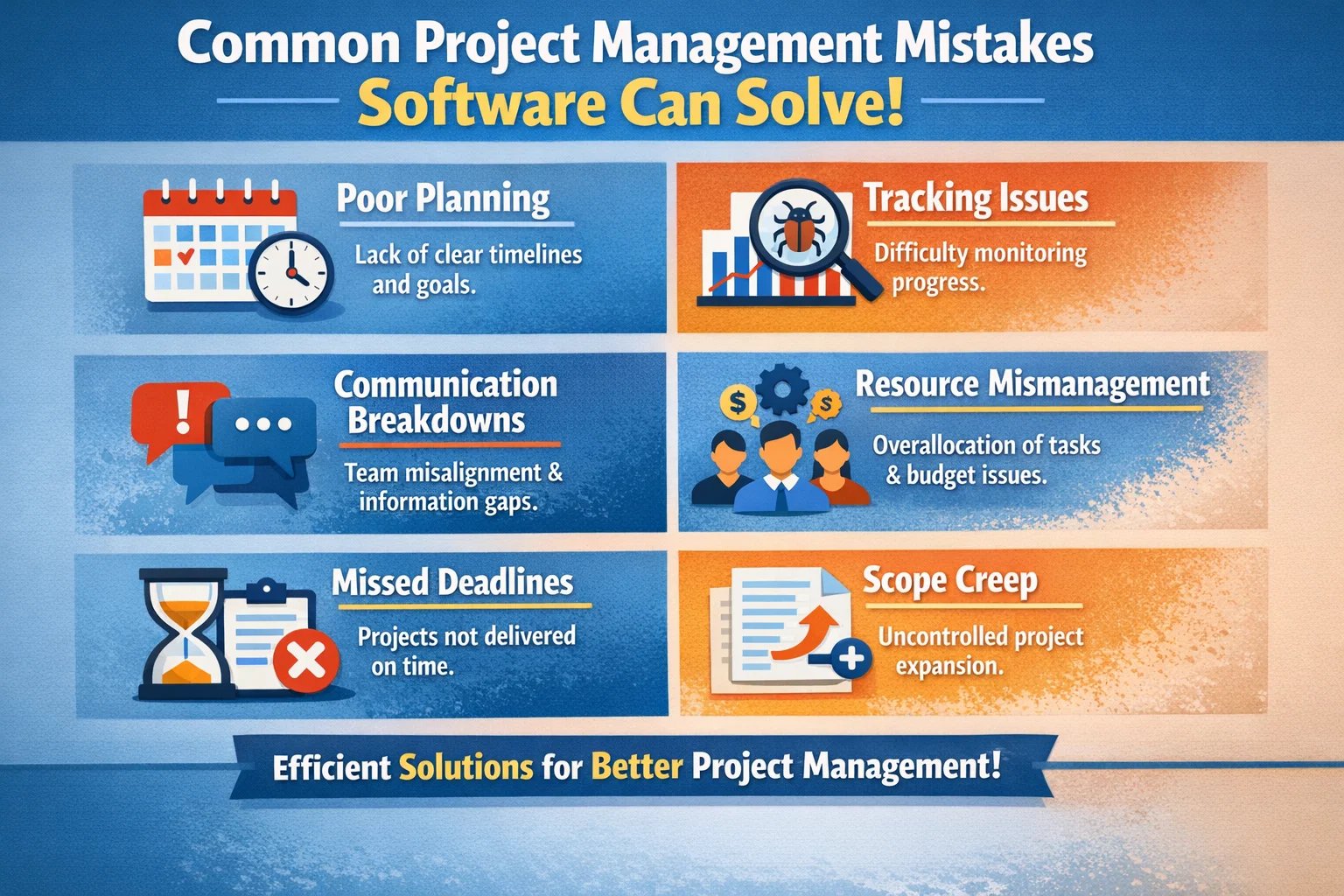 Common Project Management Mistakes Software Can Solve